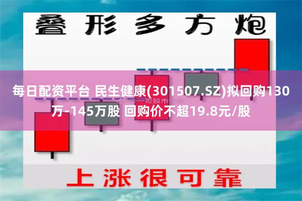 每日配资平台 民生健康(301507.SZ)拟回购130万-145万股 回购价不超19.8元/股