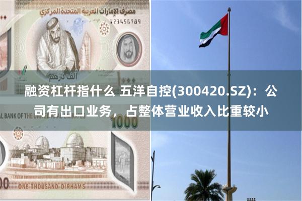 融资杠杆指什么 五洋自控(300420.SZ)：公司有出口业务，占整体营业收入比重较小