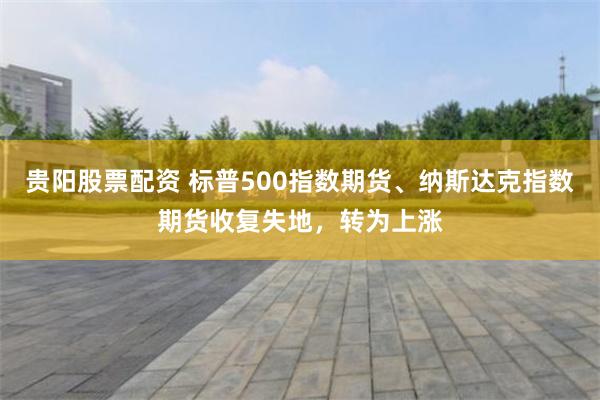 贵阳股票配资 标普500指数期货、纳斯达克指数期货收复失地，转为上涨